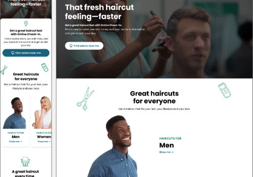 Great Clips Website Replatform and Redesign
