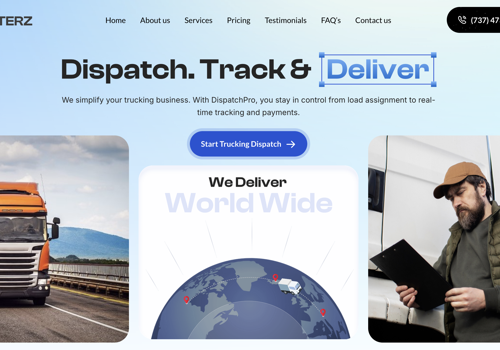Driver Management Platform with UI/UX & Web Design