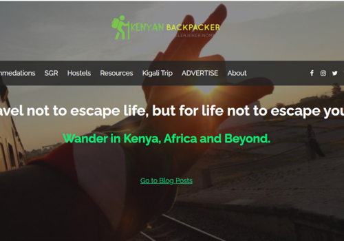 Kenyan Backpacker Travel Blog