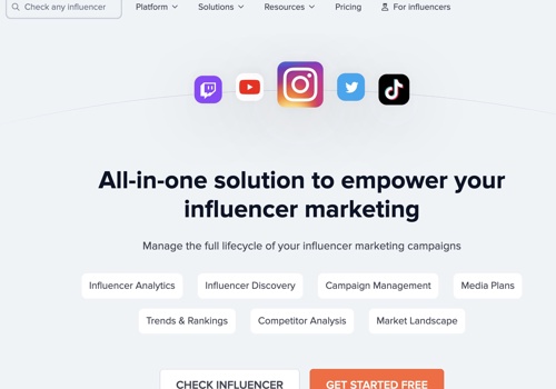 AI-Powered Influencer Marketing Platform