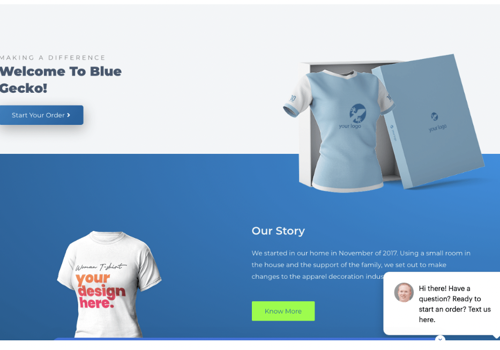 Project with Blue Gecko