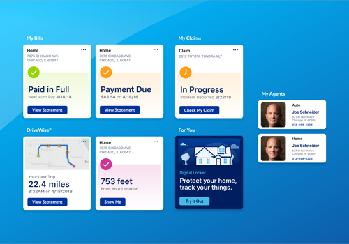 Allstate App UI/UX Design