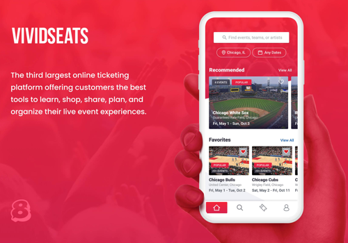 Vivid Seats App UI/UX Design