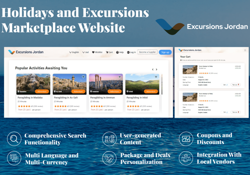 Holiday Packages and Excursions Booking Website