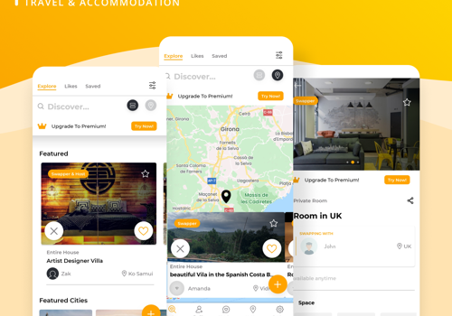 Holiday Swap - Travel & Accommodation App