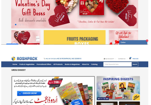 Web APP  - Rosh Pack