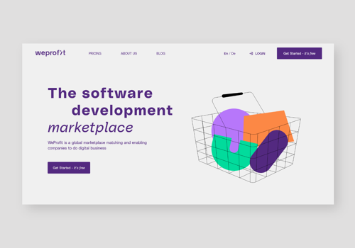 WeProfit platform Branding, UX/UI and Development