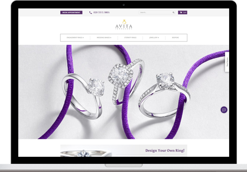 Web Development for AvitaJewellery