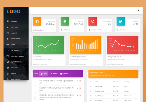 Self-Service Virtual Reality Gaming Interface