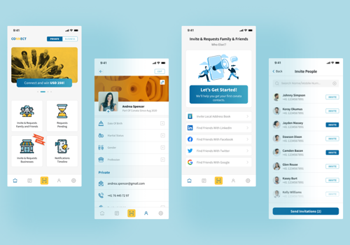Business Networking and e-Contact App