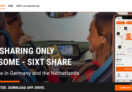 Front End Development of SIXT Website