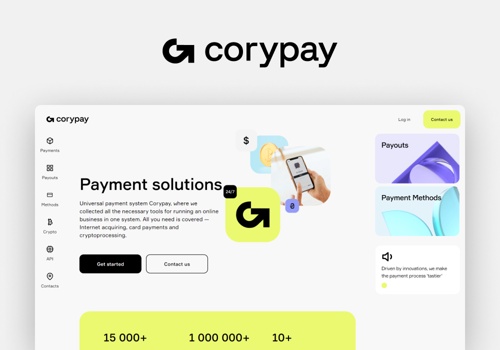 Corporate website for Corypay