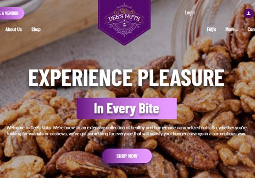 Dee's Nuts Website Design & Development