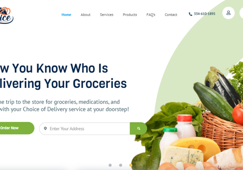 Choice Delivery Website Development