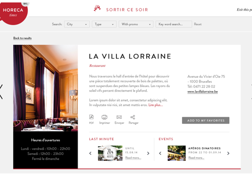 Digital ecosystem for gastronomy