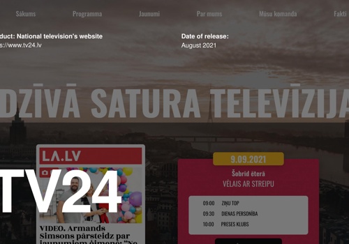 National television TV24 website