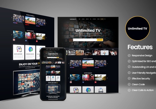 Website Design & Development for Online TV Service