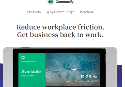 Communify Business Landing page