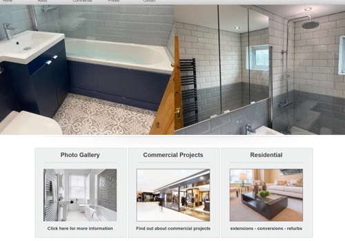 Website designing for KV Design and Build Ltd