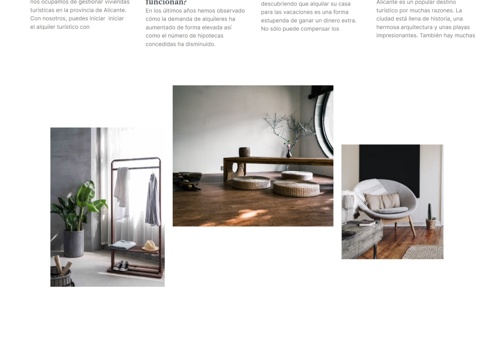 Website which provides option to Rent Vila