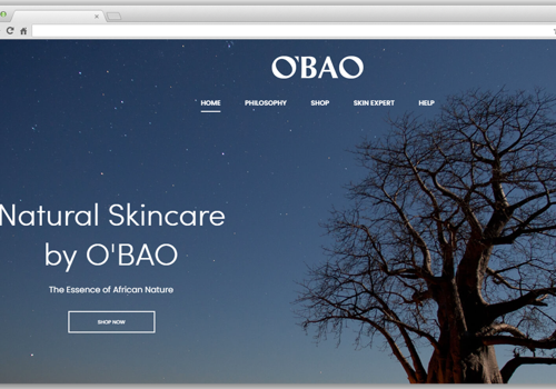 OBAO Skin Care Website