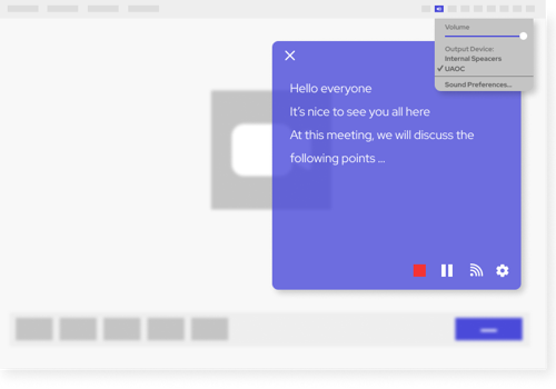 AUDIO CAPTIONING APP