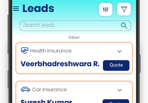 Finance| Insurance Sales Mobile App
