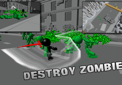 Stickman Killing Zombie 3D