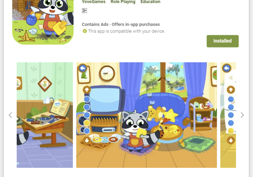 Cleaning house mobile game for YovoGames