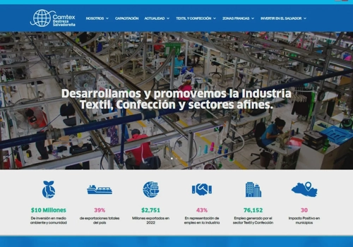 Design and development www.camtex.com.sv