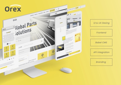 OREX Automotive Parts Web Development