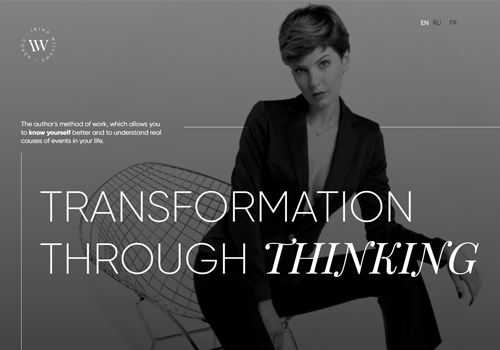 Developing a landing page for coach Irina Willems