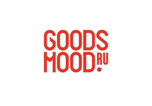 Creation of the Goods Mood logo: energetic, modern