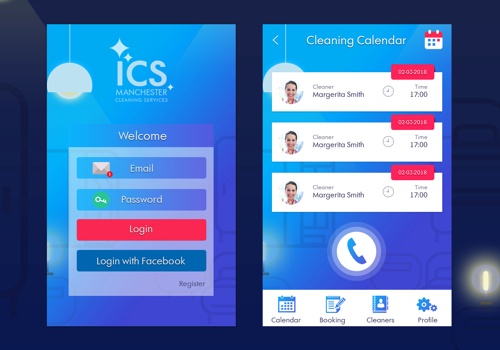 Booking Services Mobile Application for Cleaning Company