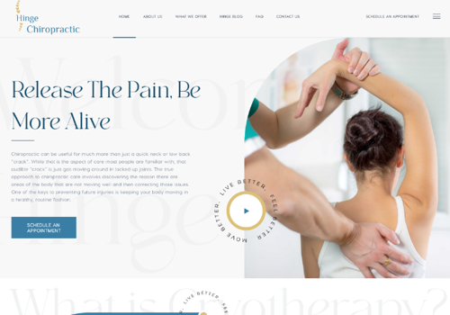 Hinge Chiropractic - Website
