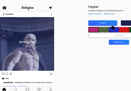 Building Insta Post and Story Editor for Heykel Kafası