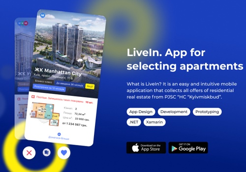 LiveIn. Tinder-like real estate navigator