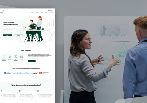 Innovative accounting company branding and website