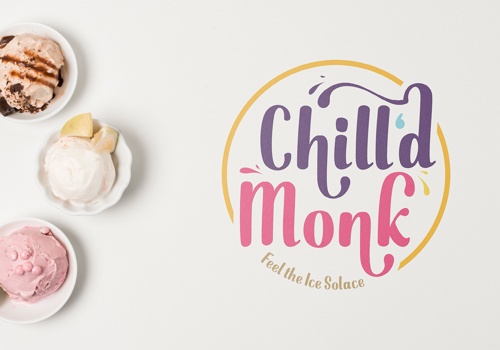 Chill’d Monk - Design for natural ice cream outlet