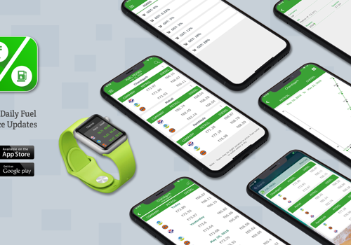 India's Daily Fuel Price mobile app for ios, android and apple watch