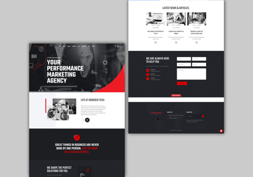 Ikonisch Tech Website Design