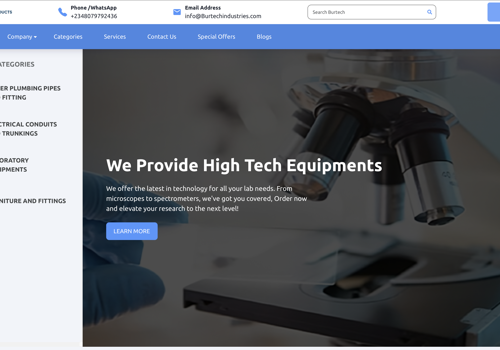 E-commerce Platform for Manufacturing Company