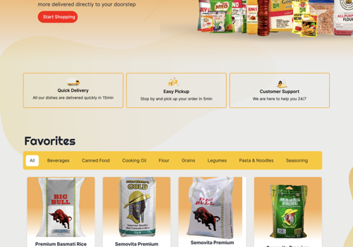 Online Food & Grocery Marketplace