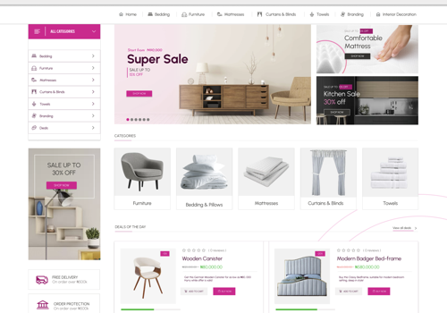 Digital Interior Design & Bedding Store