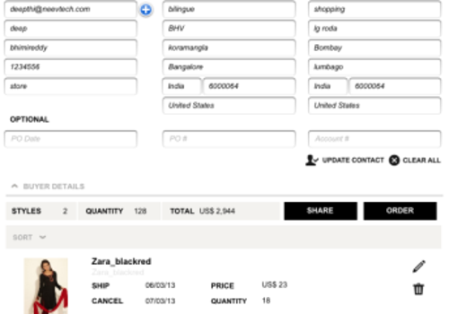 An iPad-based B2B Sales Management Application