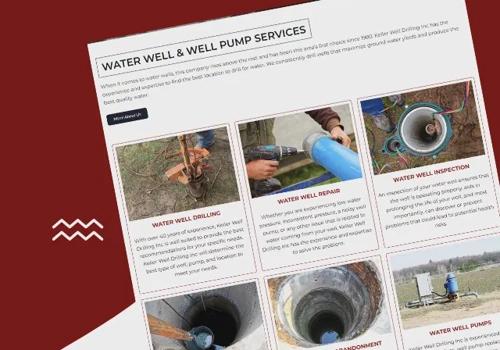 Water Drilling Services Website Development