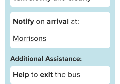 Thistle Assistance Card