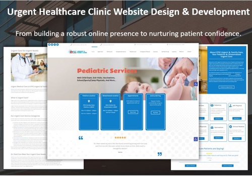 Urgent Healthcare Clinic Website Design and Develo