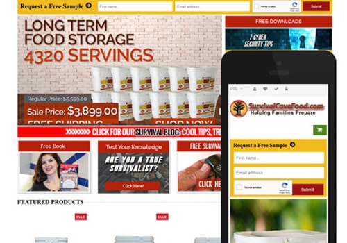 Survival Cave Food -Magento