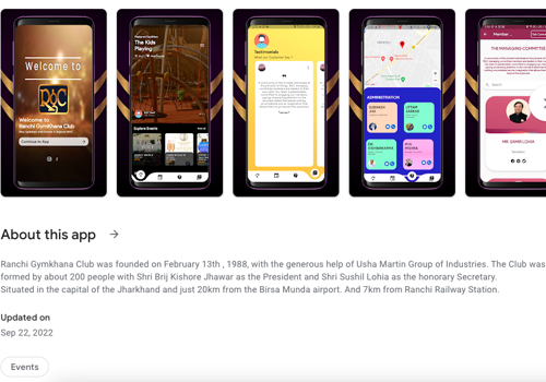 An App for Exploring the RGC Events and more...